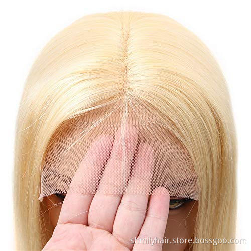 Shmily 613 Blonde 13x4 Straight Lace Wigs 100% Virgin Human Hair Bob Wigs For Black Women Brazilian Human Hair Lace Front Wigs